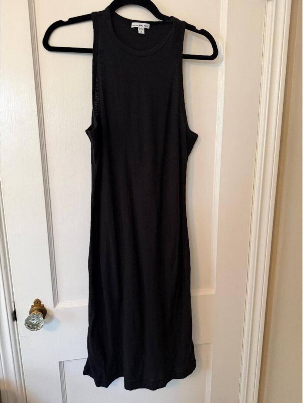 James Perse Tank Dress Women’s Size M/2 Black Cotton